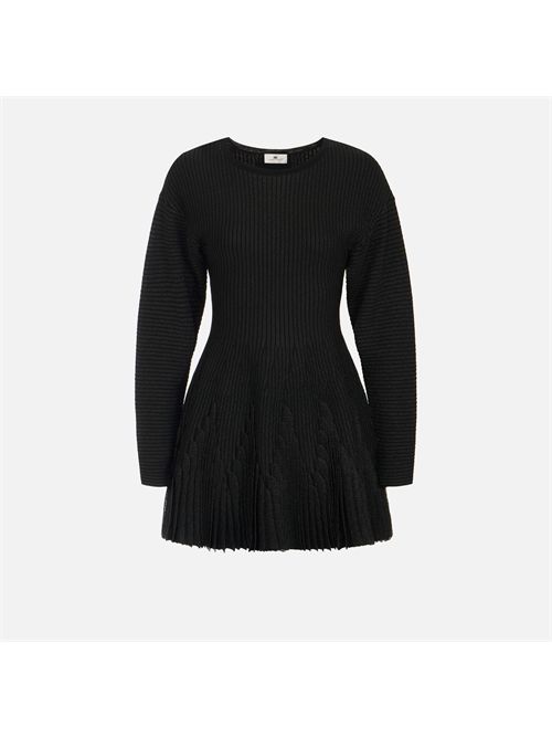 Abito in maglia con ruches ELISABETTA FRANCHI | AM12S66E2/110